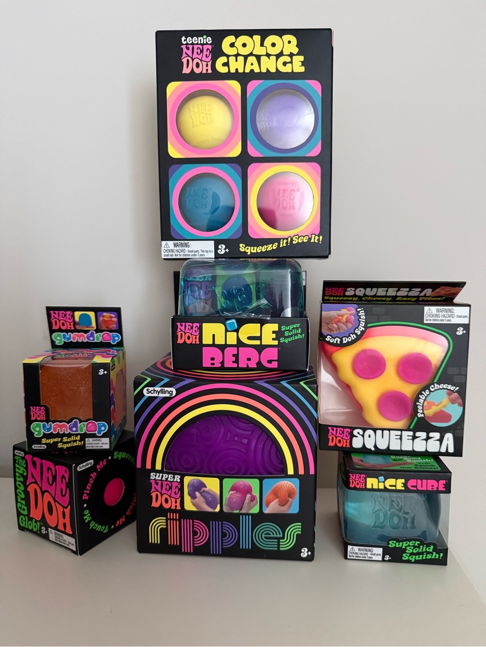 NeeDoh bundle of 7 brand new sealed squishies